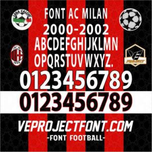 FONT AC MILAN 2000-2002