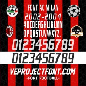 FONT AC MILAN 2002-2004