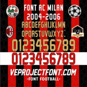 FONT AC MILAN 2004-2007