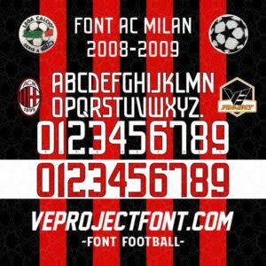 FONT AC MILAN 2008-2009