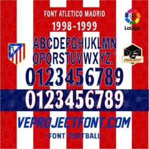 FONT ATLETICO MADRID 1998-1999