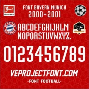 FONT BAYERN MUNICH 2000-2001