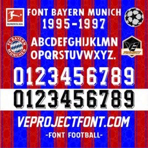 FONT BAYERN MUNICH 1995-1997